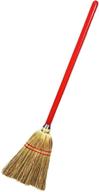 🧹 rocky mountain goods small broom for kids and toddlers - ideal kids toy broom with solid wood handle and natural bristles - heavy duty durability - 34" kids size logo