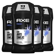 axe phoenix deodorant for men - 48 hour 🪓 sweat and odor protection, 2.7 oz (4 pack) - antiperspirant deodorant logo