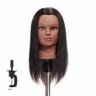 💇 hairginkgo 18-20" 100% human hair training practice head: ideal for styling, dyeing, and cutting techniques (model 91806b0212) logo