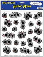 💥 bullet holes peel and stick party decoration (1 pack) - set of 24 логотип