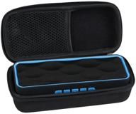 hermitshell hard eva travel case for zoeetree 🔊 s1 wireless bluetooth speaker - outdoor portable stereo speaker, black logo