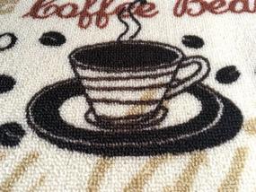 img 2 attached to ☕️ 2-Piece Kitchen Rugs Set with Rubber Backing, Easy to Clean and Slip-Resistant, (15"x47"+15"x23", Coffee Bean)