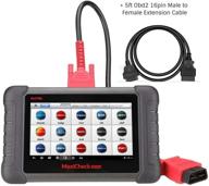 🔧 autel maxicheck maxicom mx808 obd2 scanner: advanced md808 pro equipped + 5ft extension cable - full systems & service functions, oil reset, epb bms sas dpf tpms relearn immo logo
