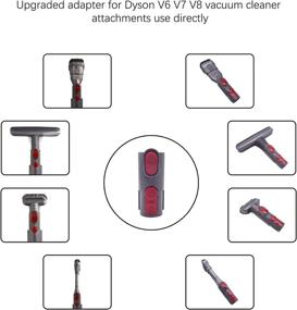 img 3 attached to 🧹 Набор насадок ilovelife для Dyson V6, DC24, DC33, DC35, DC39, DC44, DC58, DC59, DC62 и DC74 - аксессуары для беспроводного пылесоса от ilovelife (замена)