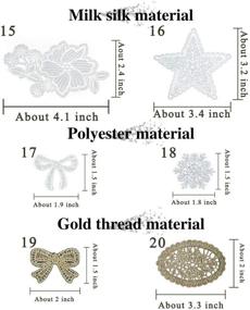 img 1 attached to 🎭 Lace Appliques Patches for Adult/Kids Face Mask - Crochet Lace Doily - Crocheted Doilies - DIY Craft Wedding Party Gift Decoration (Assorted Pack of 20 pcs)