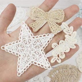 img 3 attached to 🎭 Lace Appliques Patches for Adult/Kids Face Mask - Crochet Lace Doily - Crocheted Doilies - DIY Craft Wedding Party Gift Decoration (Assorted Pack of 20 pcs)