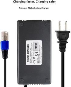 img 2 attached to 🔌 24V 8A Battery Charger with XLR Connector by Abakoo - Compatible with 24BC8000T-1, 4C24080, BATC8 EA1065, S150 1107 614HD, M51, CH5404