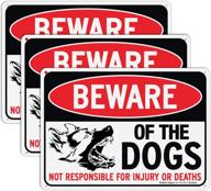 warning: beware of dog sign - no liability for injury or fatality logo