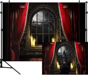 img 4 attached to 🎃 ДУЛУДА 7x5FT Хэллоуинский фотофон: Лунный магический фон для фотостудии, бутика и реквизита.