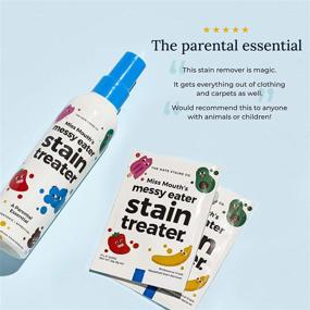 img 2 attached to Miss Mouth's Messy Eater: Non-Toxic Stain Remover for Kids | 2 Pack (120ml, 4 oz Spray Bottles)