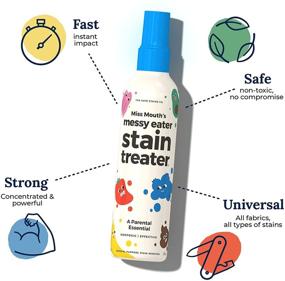 img 3 attached to Miss Mouth's Messy Eater: Non-Toxic Stain Remover for Kids | 2 Pack (120ml, 4 oz Spray Bottles)