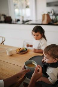 img 2 attached to 🥄 Mushie Silicone Baby Feeding Spoons, 2-Pack - Dried Thyme/Natural for Easy and Safe Feeding