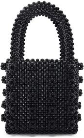 img 4 attached to 👛 Women's Handcrafted Crystal Handbags by Miuco: Stylish Handbags & Wallets for Ladies