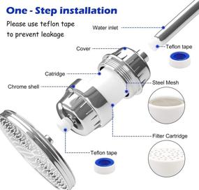 img 3 attached to 🚿 Advanced Multi-Stage Shower Filter Replacement Cartridge – Effective Sediment, Chlorine, and Heavy Metal Reduction