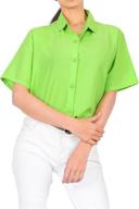 la leela women's solid casual blouse tops - business shirt логотип