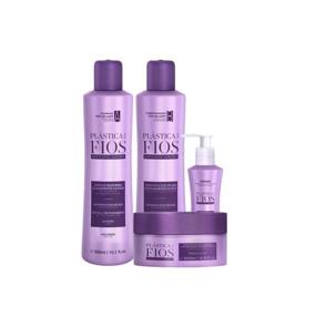 img 4 attached to 🛍️ Cadiveu - Home Care Set - Plastica Dos Fios Hair Smoothing Kit: Shampoo (300ml), Conditioner (300ml), Hair Treatment Mask (200ml), Hair Primer (110ml). (Set of 4)