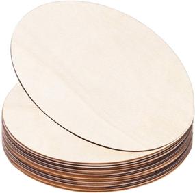 img 4 attached to 🔵 DECORKEY 15PCS Unfinished Wooden Circles Door Hanger: Versatile 9 Inch Dia Round Wood Slices for DIY Wood Craft, Pyrography, Painting, Wedding Christmas Décor