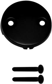 img 1 attached to Matte Black Westbrass 1-1/2" Tubular Tip Toe Bath Waste Drain Kit - Model 593144-62