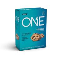 🍪 one protein bars, chocolate chip cookie dough, gluten-free protein bar - high protein snack for high protein diets (4 pack) logo