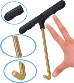 img 1 attached to 🔧 Vincilee Trampoline Spring Pull Tool - T-Hook (2 Pack)