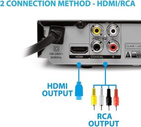 img 2 attached to 📀 OREI Регион-фри Blu-ray плеер - Мультизональный воспроизводитель видео для путешествий 1-6 зон - BluRay зона А, входы USB и RCA - Воспроизведение Divx - Двойное напряжение - Пульт ДУ