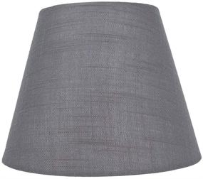 img 4 attached to 🌑 ALUCSET Small Lampshade in Grey Linen, Barrel Fabric Shade for Table and Floor Lamps, 6x10x7.5 inch, Handcrafted with Natural Linen, Spider Fitting