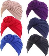 👒 danmy women's turban head wrap logo