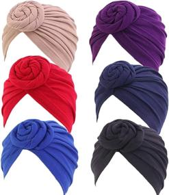 img 4 attached to 👒 DANMY Women's Turban Head Wrap