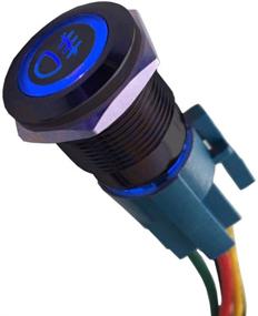 img 4 attached to Enhance your Car's Visibility with ESUPPORT 🚗 12V Front Fog Push Button Metal Toggle Switch