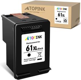 img 4 attached to 🖨️ ATOPINK Remanufactured Ink Cartridge for HP 61XL - Compatible with DeskJet & OfficeJet Printers - High-Yield Black - 1-Pack