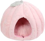 🐱 rozkitch pink cat houses for indoors: soft cat bed house tent cave with removable washable cushion pillow pad for self-warming comfort, ideal for kitten puppy small dogs and other small animals logo