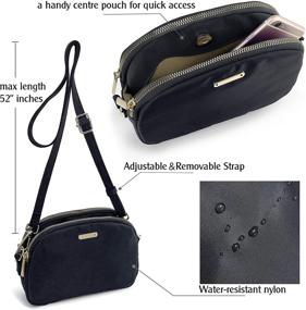 img 1 attached to Stylish Waterproof Crossbody Bag - Lightweight Nylon Shoulder Bag for Women - Ideal Travel Purse