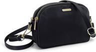 stylish waterproof crossbody bag - lightweight nylon shoulder bag for women - ideal travel purse logo