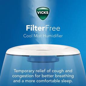 img 3 attached to 🌬️ Увлажнитель Vicks Filter-Free Ultrasonic Cool Mist: Идеально подходит для детской, спальни и средних помещений.