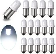 🔆 ge44 bulb ba9s led bulb dc ac 6.3v 6v nonpolarity for pinball machine lights - white (pack of 15) логотип