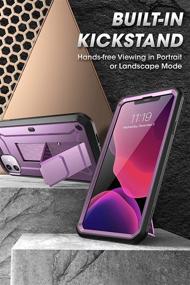 img 2 attached to 🦄 Supcase Unicorn Beetle Pro Series Case for iPhone 11 6.1 Inch (2019 Release) - Metallic Purple, Full-Body Rugged Design with Built-in Screen Protector & Holster