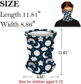 img 1 attached to Triangle Bandana Balaclava Gaiter Protection Outdoor Recreation for Hiking & Outdoor Recreation Clothing