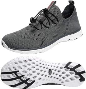 img 4 attached to DLGJPA Drying Sports Lightweight Walking Men's Shoes in Athletic