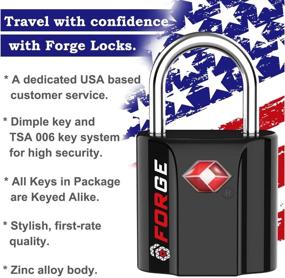 img 2 attached to Secure Your Travel with Black Approved Luggage Locks - Essential Travel Accessories