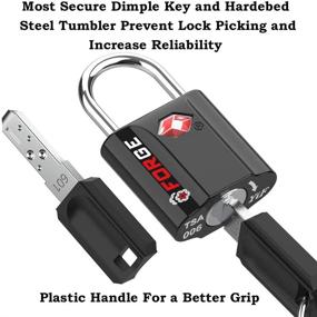 img 1 attached to Secure Your Travel with Black Approved Luggage Locks - Essential Travel Accessories