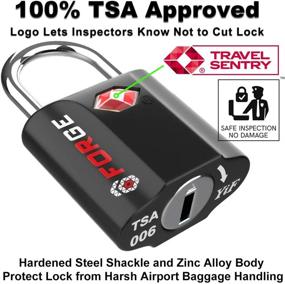 img 3 attached to Secure Your Travel with Black Approved Luggage Locks - Essential Travel Accessories