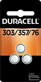 img 3 attached to Набор аккумуляторных кнопочных батареек Duracell 303/357/76 Silver Oxide - Долговечная, надежная энергия - 3 штуки