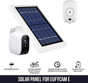img 3 attached to 🔌 Wasserstein Solar Panel: Power your eufyCam E Wireless Security Camera Nonstop (White) - Excludes eufyCam 2/2C Compatibility