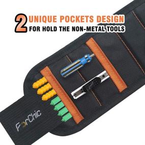 img 1 attached to 🔨 Magnetic Wristband with 15 Powerful Magnets, Ideal for Holding Screws, Nails, Drill Bits - Unique Tool Gift for Christmas, Birthdays, DIY Enthusiasts - Handyman, Father, Husband, Boyfriend, Him, Her