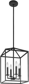 img 4 attached to ✨ Sea Gull 5215004-839: Stylish Four Light Hall/Foyer Fixture for Elegant Home Décor