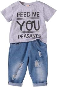 img 4 attached to Toddler Outfits Printed T Shirt Clothes Boys' Clothing in Clothing Sets