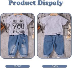 img 2 attached to Toddler Outfits Printed T Shirt Clothes Boys' Clothing in Clothing Sets