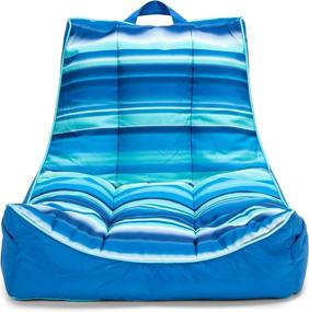 img 3 attached to 🏊 Big Joe Captain's Float 2.1 with Cup Holder, Blurred Stripe: Perfect Pool Lounger for Ultimate Relaxation