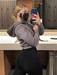 img 2 attached to YEOREO Women's Scrunch Booty Lifting Workout Leggings: Seamless High Waist Yoga Pants for Slimming and Butt Enhancement