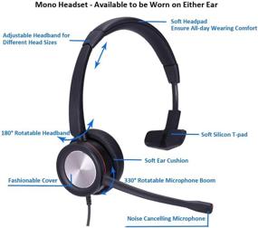 img 3 attached to Headset Microphone Telephone Cancelling CP 7821